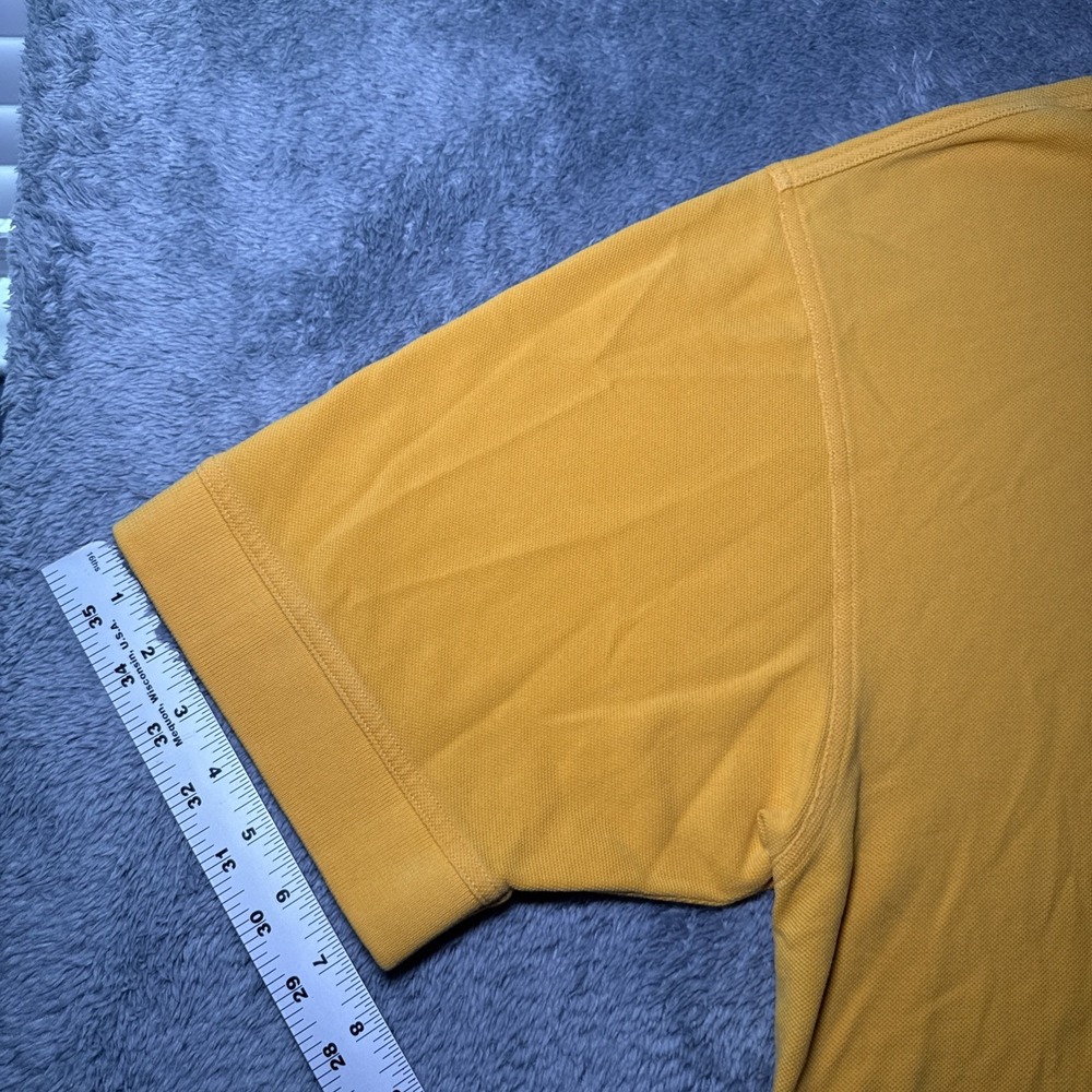 West Virginia University Men's XL Cutter & Buck Short Sleeve Yellow Polo Shirt - Picture 10 of 16
